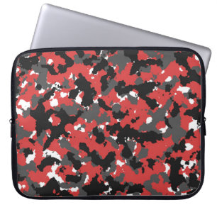 Red camo laptop sleeve