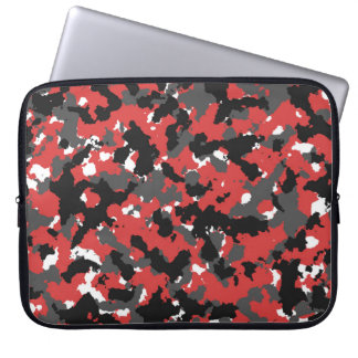Red camo laptop sleeve