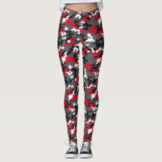 Red Camo Leggings