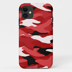 Red camouflage iPhone 11 case