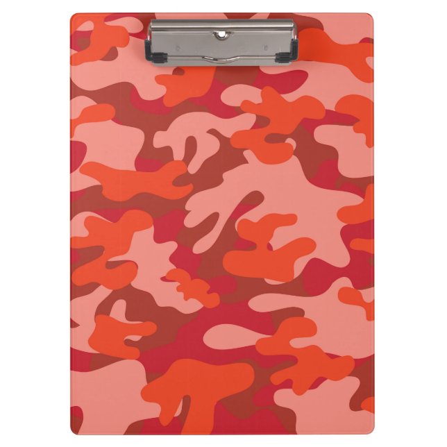 Red Camouflage Clipboard (Front)