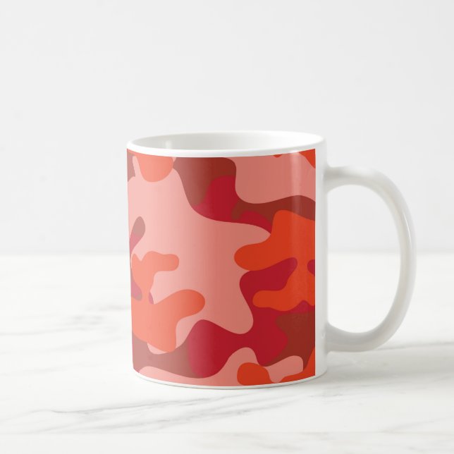 Red Camouflage Coffee Mug (Right)