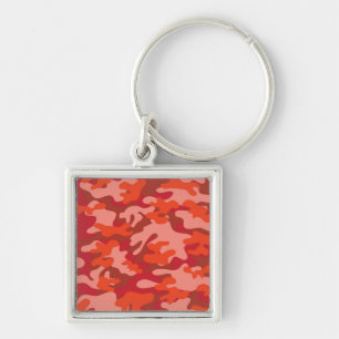 Red Camouflage Key Ring