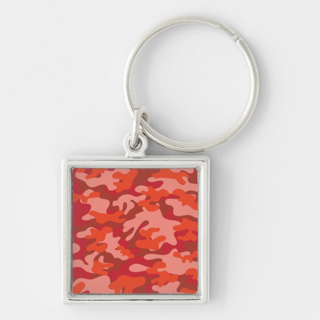 Red Camouflage Key Ring (Front)