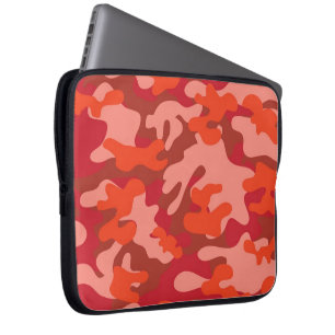 Red Camouflage Laptop Sleeve