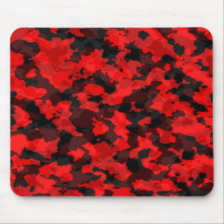 Red Camouflage Mouse Pad