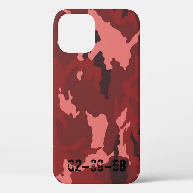Red camouflage pattern Case-Mate iPhone case (Back)
