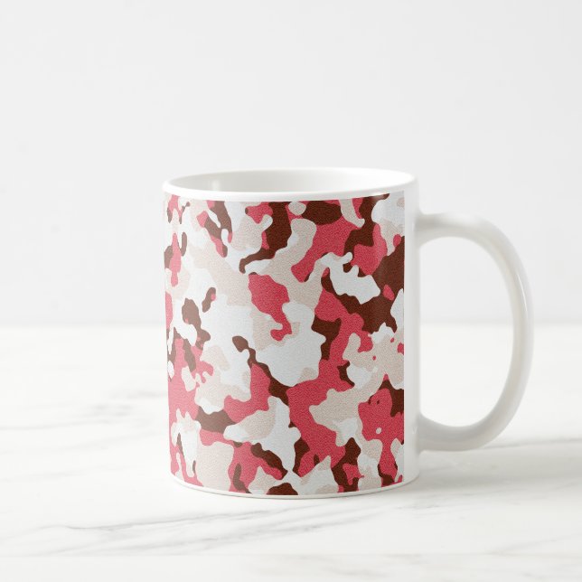 Red camouflage pattern coffee mug (Right)