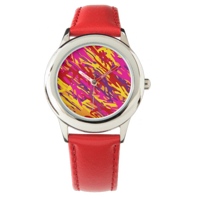 Red Camouflage Watch (Front)