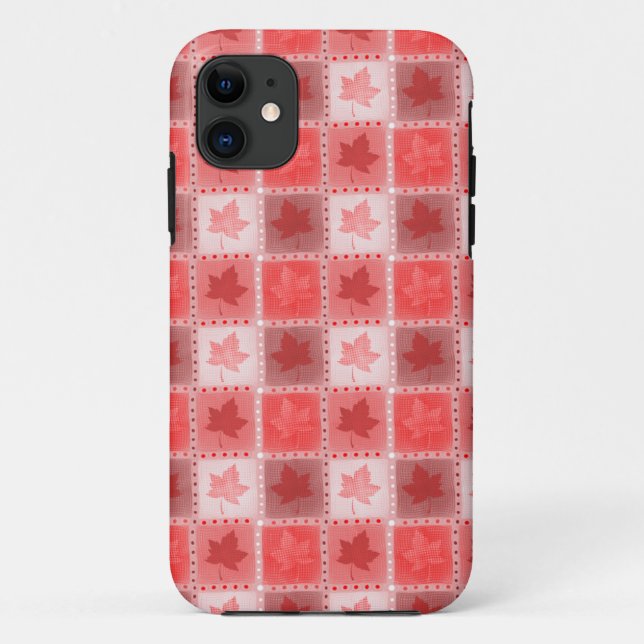 Red Canadian Maple Case-Mate iPhone Case (Back)