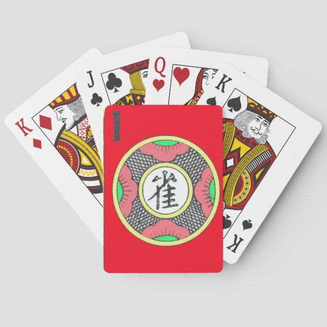 Red Canasta/Mahj Playing Cards (Back)