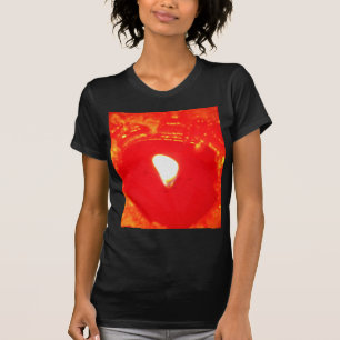 Red Candlelight, Flame , Candle, Christmas Love T-Shirt