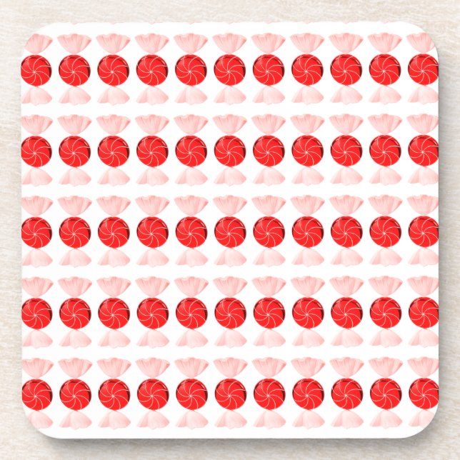 Red Candy Coasters (A Set of 6) (Front)