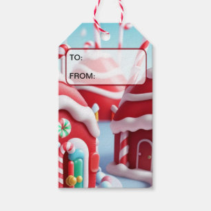 Red Candyland House/Gift Tag