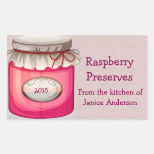 Red Canning Jar Design Canning Label