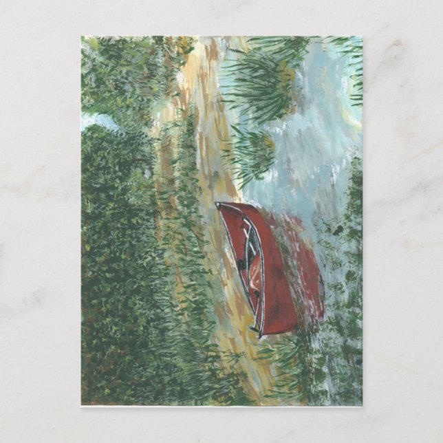 Red Canoe Postcard (Front)