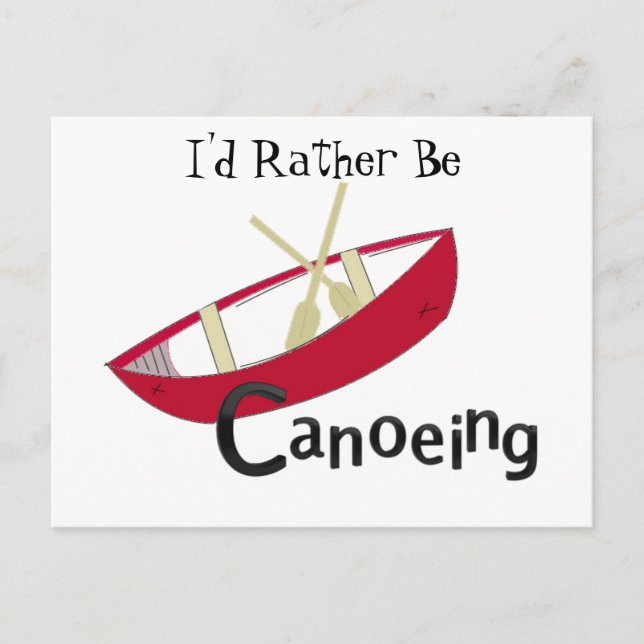 Red Canoe Postcard (Front)