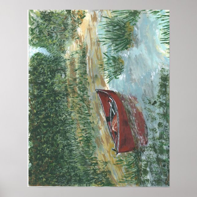 Red Canoe Poster (Front)