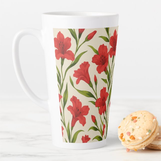 red canoes latte mug (In Situ)