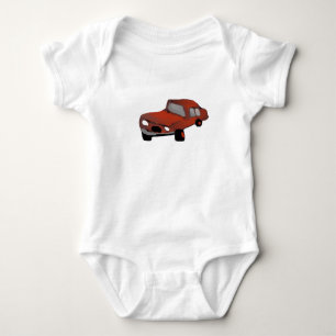 Red Car Baby Bodysuit