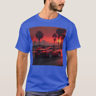 Red car in the city friend T-Shirt