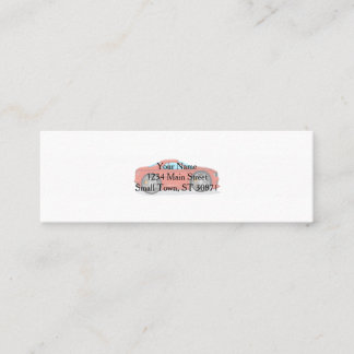 Red Car tuning racing Mini Business Card