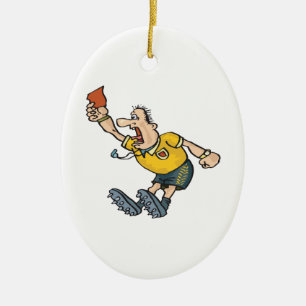 Red Card Ceramic Tree Decoration