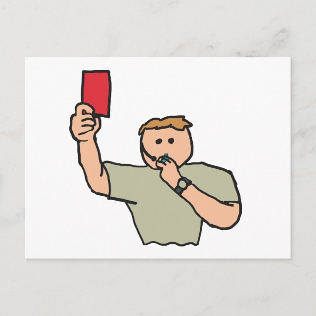 Red Card Football Referee (Front)