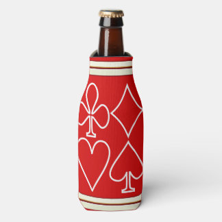 Red Card Suits Bottle Cooler