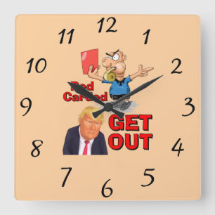 Red Carded Clock