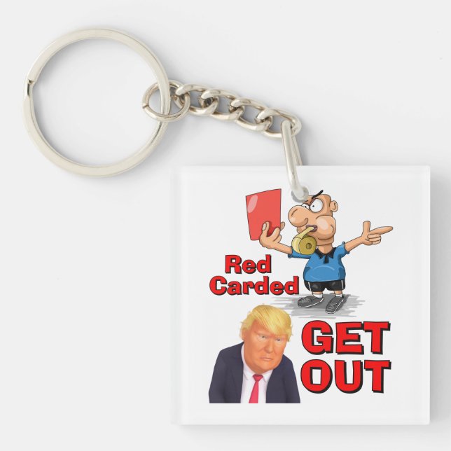 Red Carded Keychain (Front)