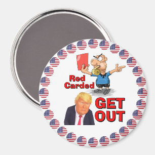 Red Carded Magnet