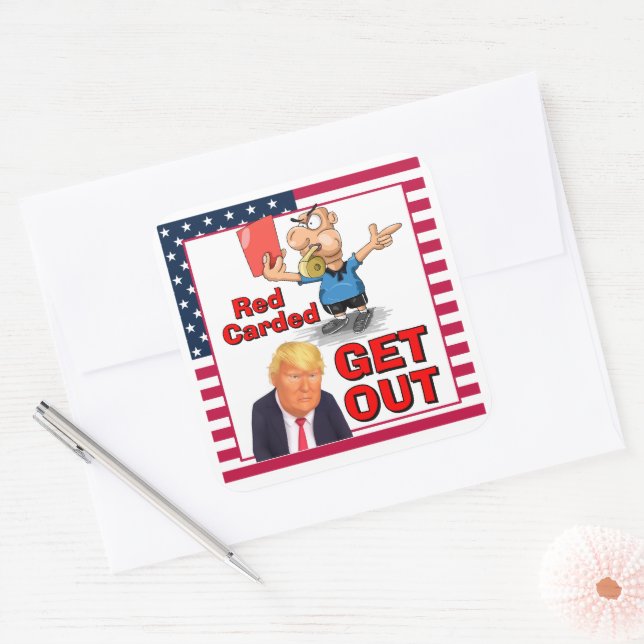 Red Carded Sticker (Envelope)