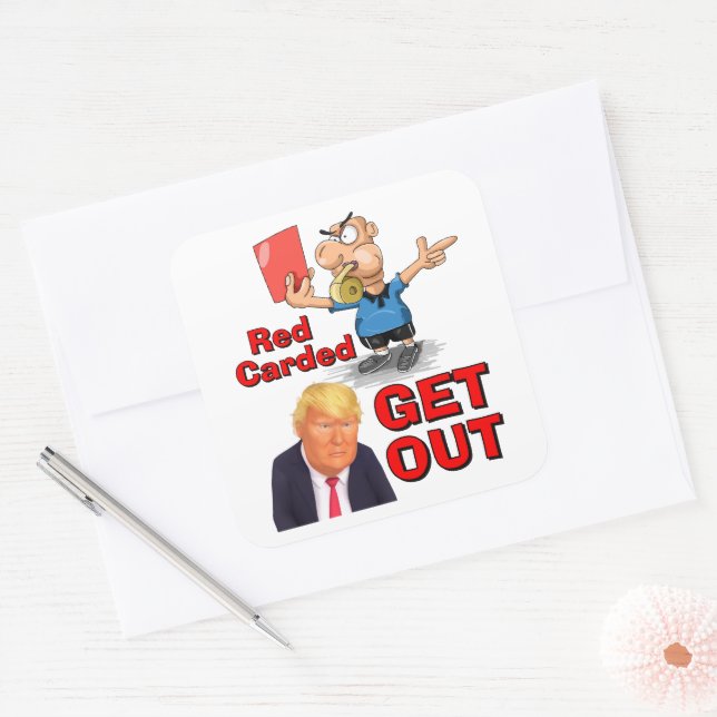 Red Carded Sticker (Envelope)