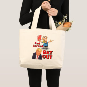 Red Carded Tote Bag
