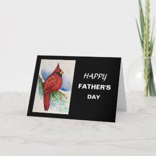 Red Cardinal Bird Happy's Day Card