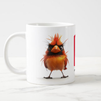 Red Cardinal Bird Large Coffee Mug