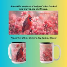 Red Cardinal bird mother's day
