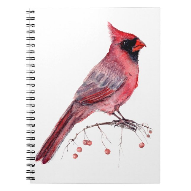 Red Cardinal Bird Notebook (Front)