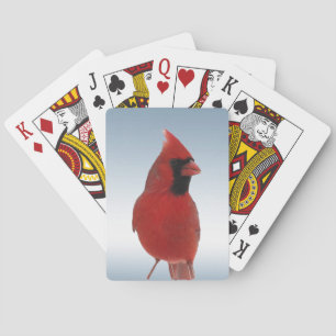 Red Cardinal Bird Playing Cards