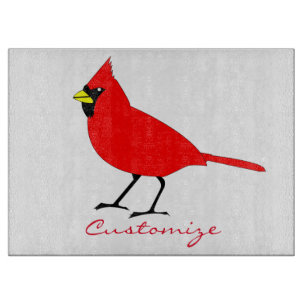 Red Cardinal Bird Thunder_Cove Cutting Board