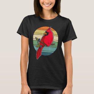 Red Cardinal Birds Biologist Songbird Garden Ornit T-Shirt