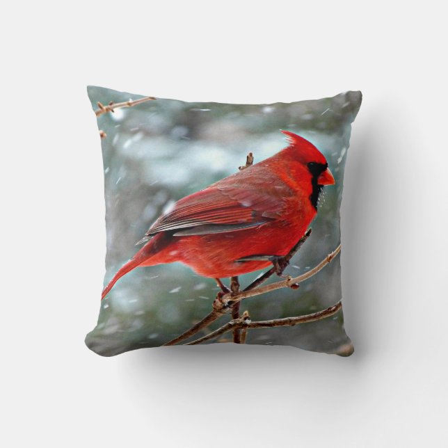 Red Cardinal Cushion (Front)