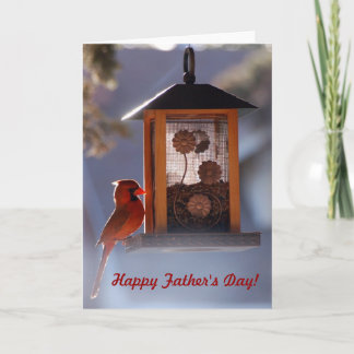 Red Cardinal Father's Day Card