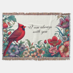 Red Cardinal Gifts Sympathy Keepsake Memorial Throw Blanket