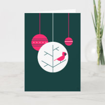 Red Cardinal Holiday Card