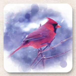 Red Cardinal in the Blizzard Coaster