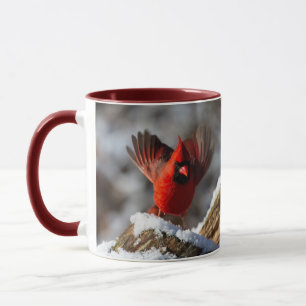 Red Cardinal in the Snow Mug