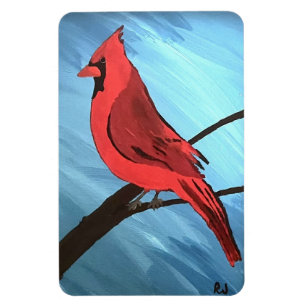 Red Cardinal  Magnet