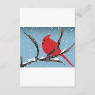 Red Cardinal On A Branch Invitations
